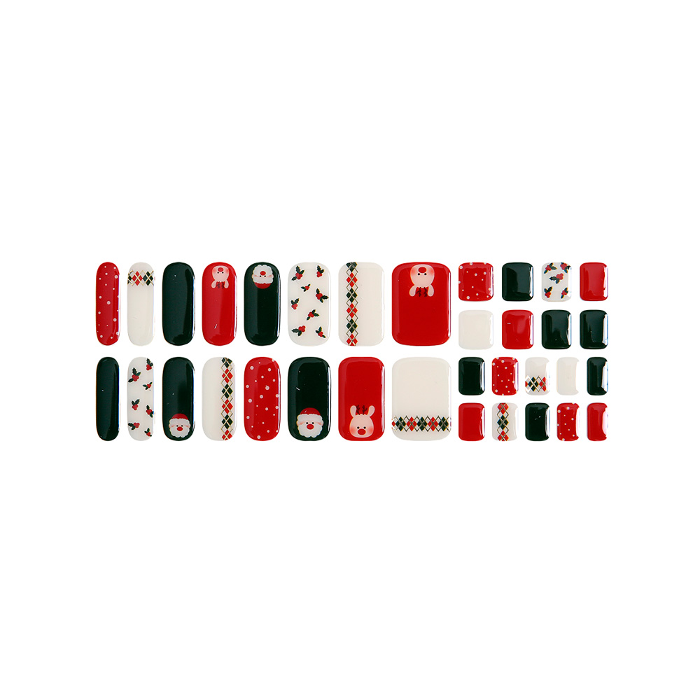 UÑAS STICKER TIOLLA EFECTO GEL SANTA & RUDOLF - 2