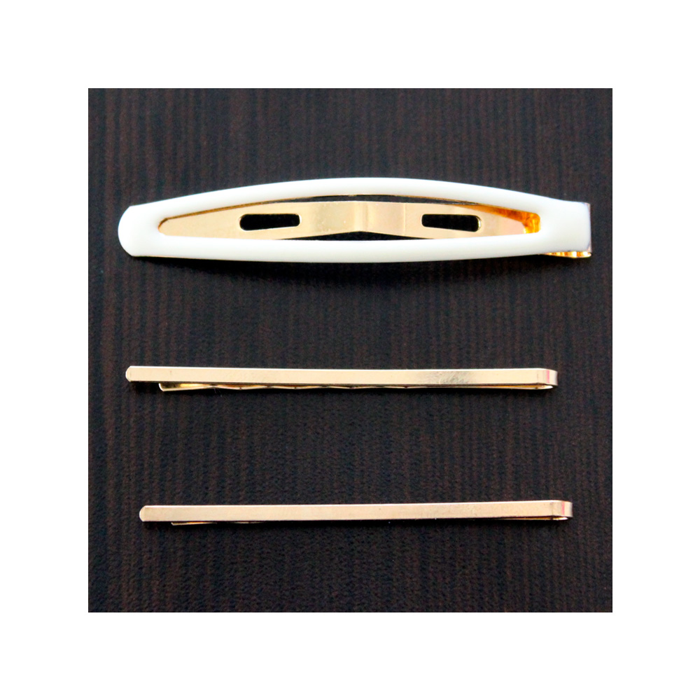SET CLIP Y HORQUILLAS METÁLICAS PARA CABELLO IVORY - 1