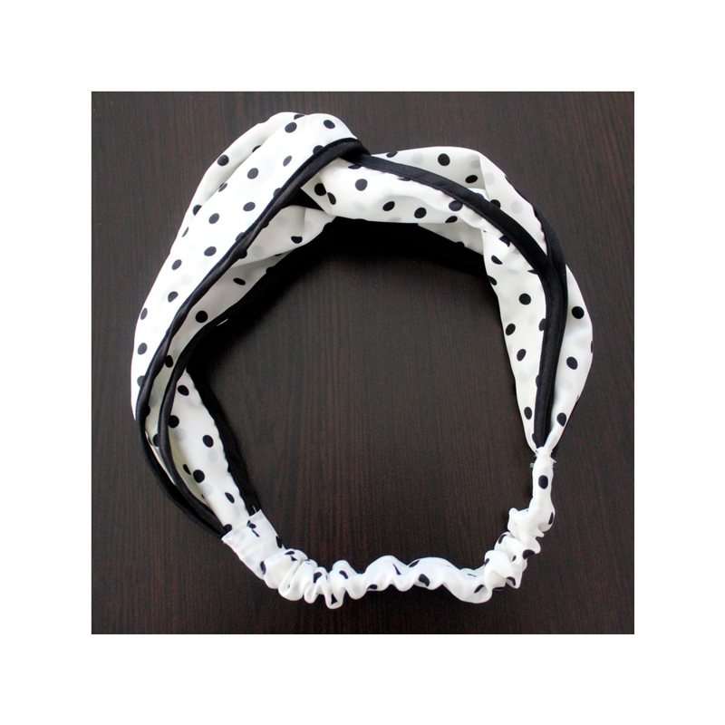 CINTILLO ELASTICO PARA CABELLO MODELO LUNAS IVORY - 1
