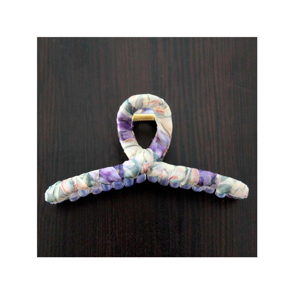 TRABA ACERO BESTY METÁLICA GARRA TIBURÓN PARA CABELLO INFINITY LILA - 1