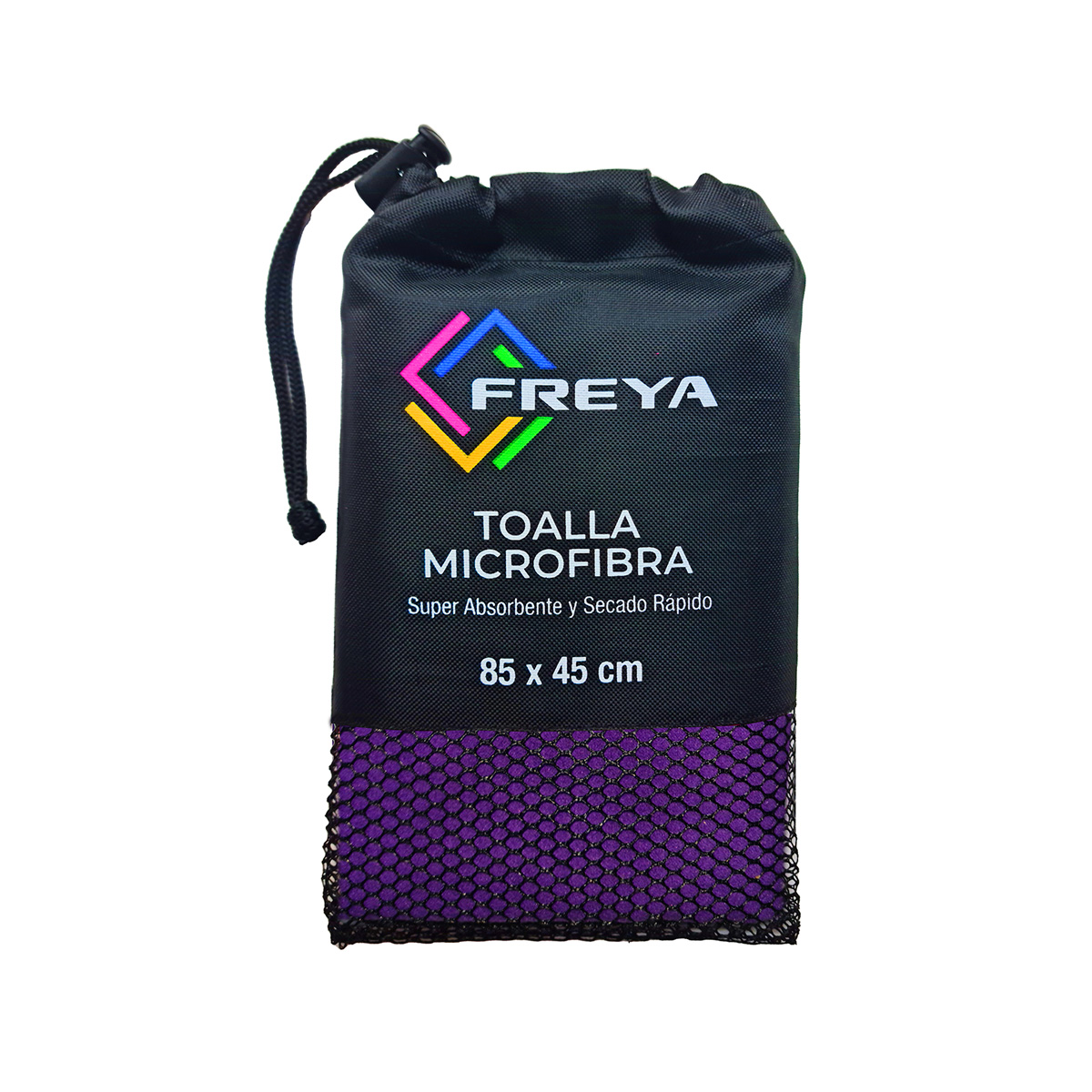TOALLA MICROFIBRA SUPER ABSORVENTE PELUQUERIA MORADO 85*45CM - 1
