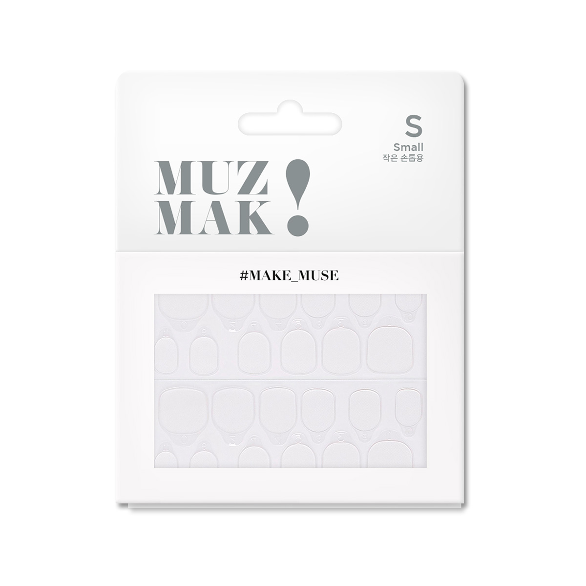 UÑAS POSTIZAS MUZMAK TIPS ADHESIVOS PARA REUTILIZAR PRESS ON TALLA S 240 UND - 1