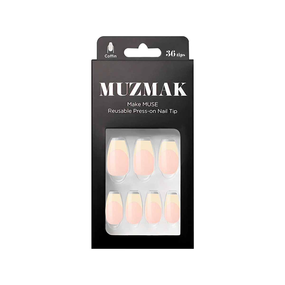 UÑAS POSTIZAS MUZMAK PRESS ON NOVELLA COFFIN 36 UND - 1