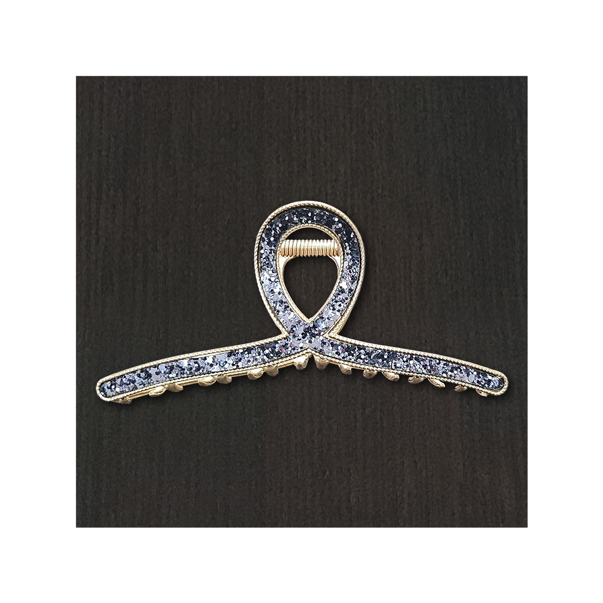 TRABA ACERO BESTY BRILLOS GARRA TIBURÓN CABELLO INFINITY AZUL MARINO - 1