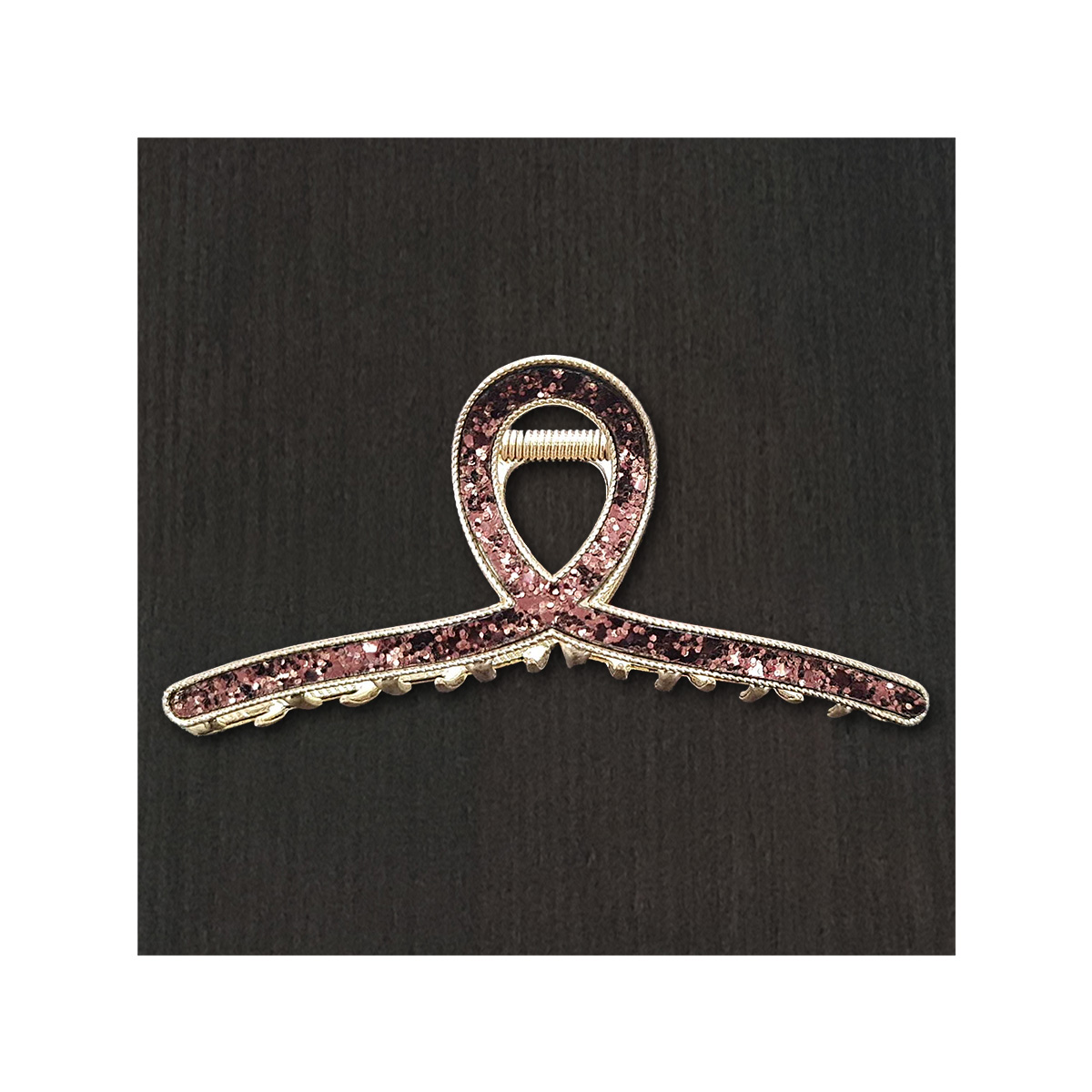 TRABA ACERO BESTY BRILLOS GARRA TIBURÓN CABELLO INFINITY MARRON OSCURO - 1
