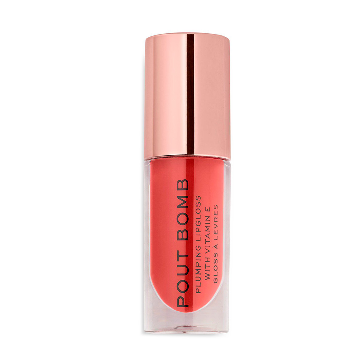 BRILLO LABIAL MAKEUP REVOLUTION VOLUMINIZADOR POUT BOMB 4.6 ML PEACHY - 1