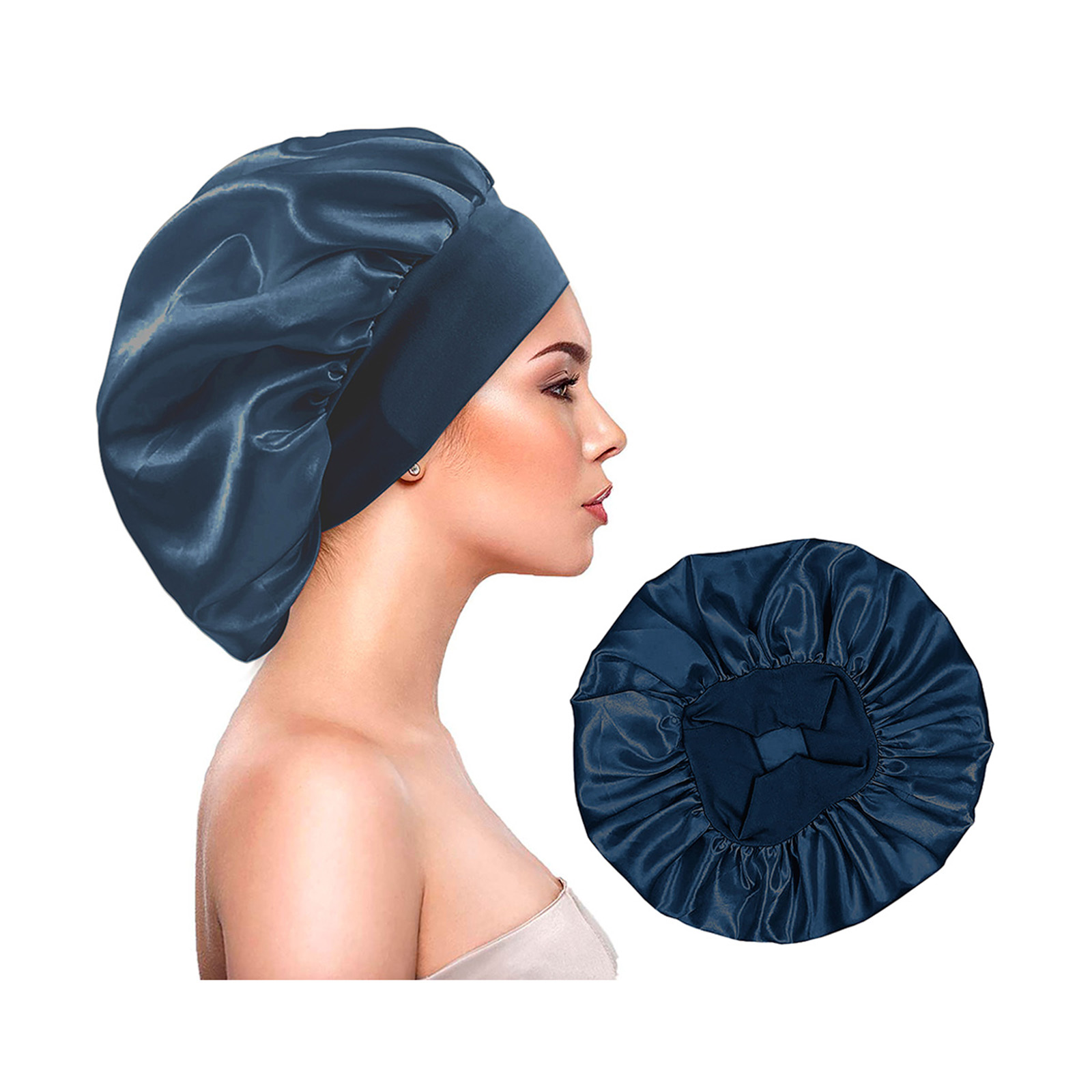 GORRO SATIN CLASICO KER AZUL PIEDRA - 1