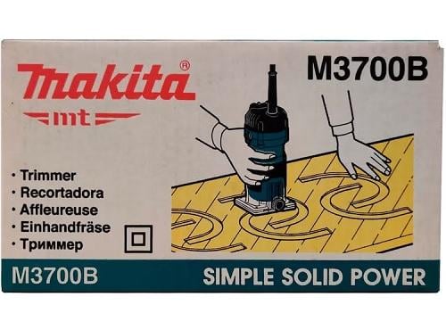 RECORTADORA FRESADORA MAKITA M3700B 1/4(6MM) 530W 35000 RPM - 2