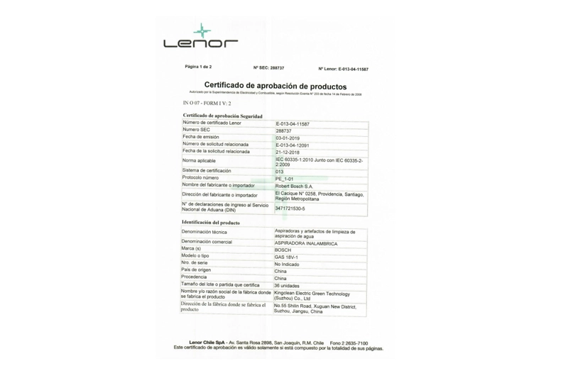 ASPIRADORA BOSCH INAL. POLVO GAS 18V-10LT PREM - 2