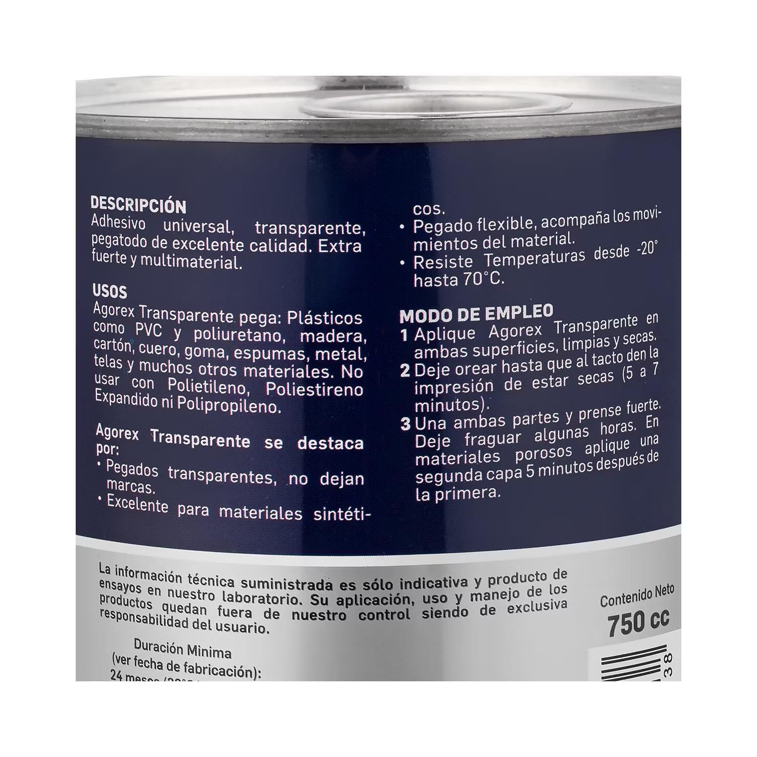 AGOREX TRANSPARENTE 750CC - 3