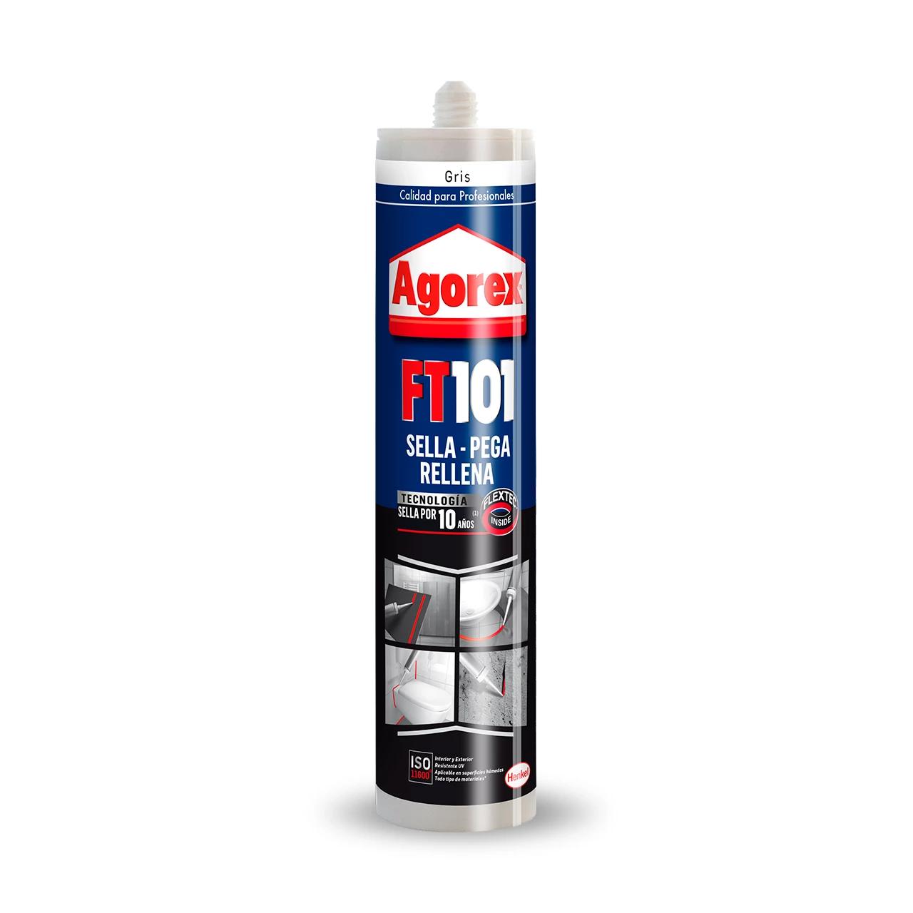 ADHESIVO HENKEL ADHESIVES AGOREX FT 101 ELASTICO PROFESIONAL GRIS 300ML - 1