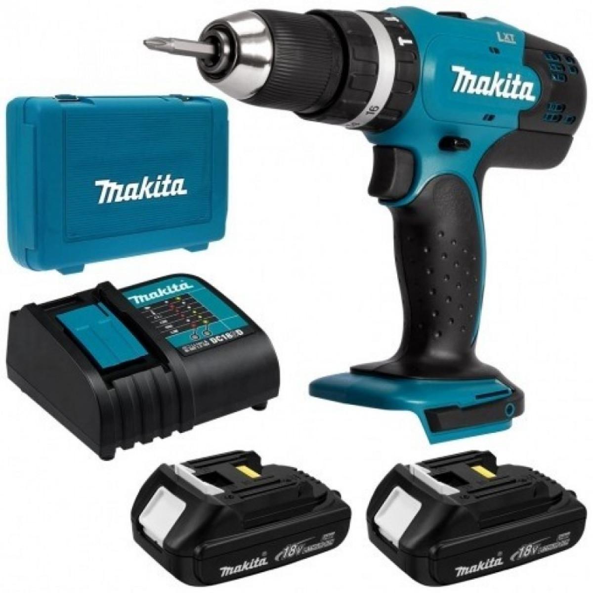 ATORNILLADOR MAKITA BATERIA DHP453SYE 18V C/P 13 MM - 1