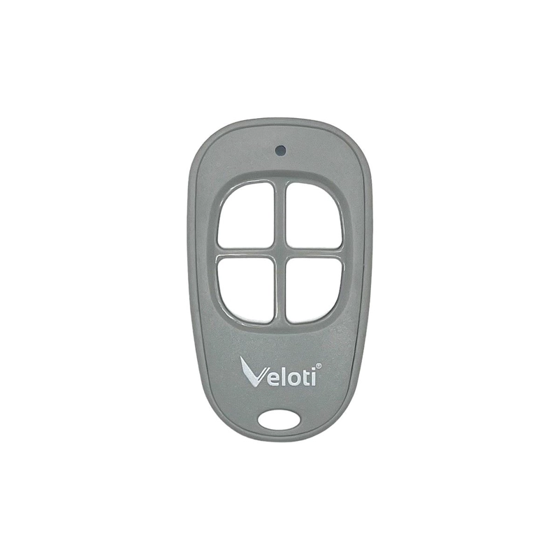 CONTROL REMOTO VELOTI GRIS 4 CANALES REPUESTO PORTON AUTOMATICO - 2