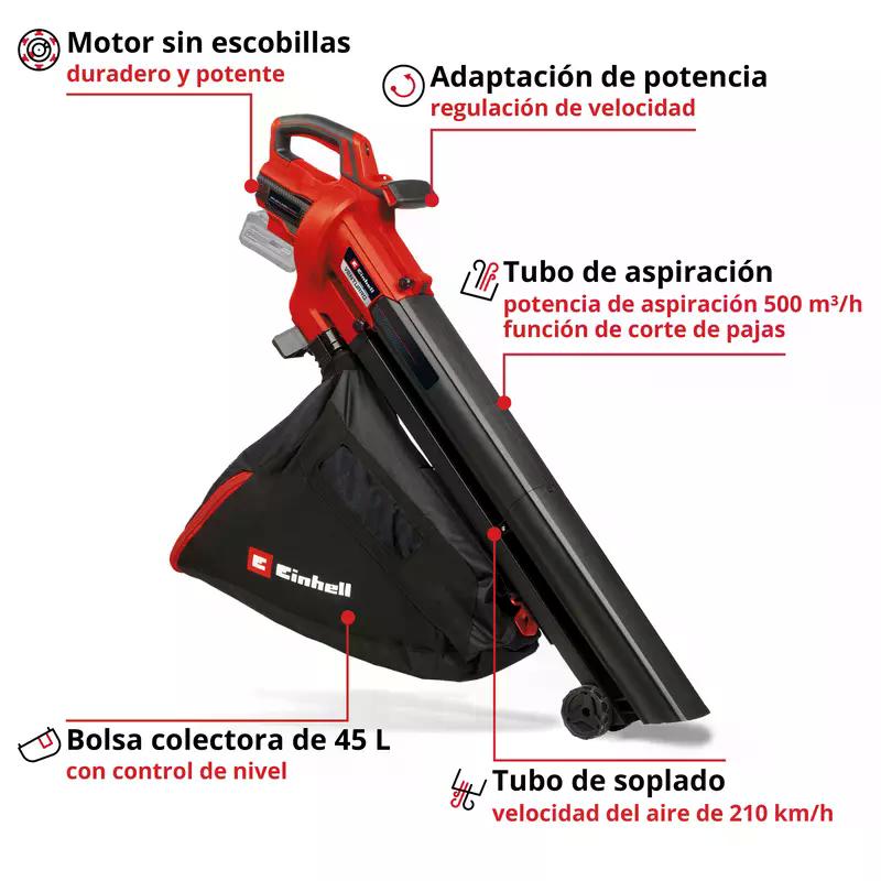 ASPIRADOR / SOPLADOR EINHELL VENTURRO 18/210 18V SIN BATERIA - 3
