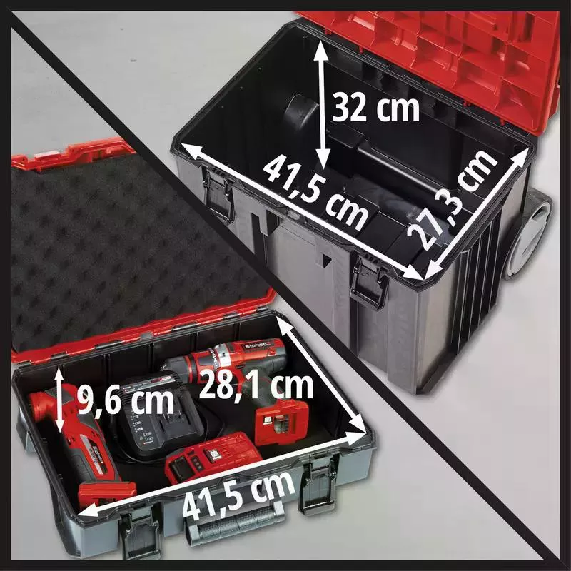 CAJA HERRAMIENTAS EINHELL E-CASE L CON RUEDA - 5