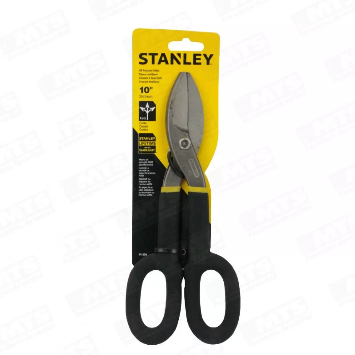 TIJERA HOJALATERO STANLEY MANGO FORRADO 10 (14556) - 1