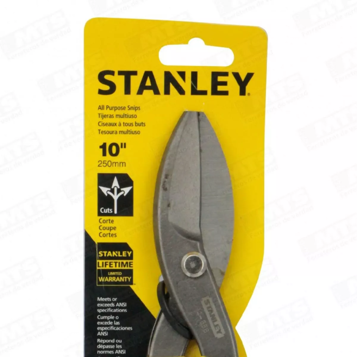 TIJERA HOJALATERO STANLEY MANGO FORRADO 10 (14556) - 2