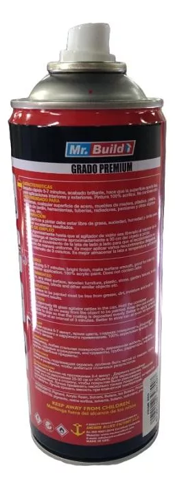 PINTURA SPRAY ESMALTE AMARILLO MR BUILD 400 ML - 1