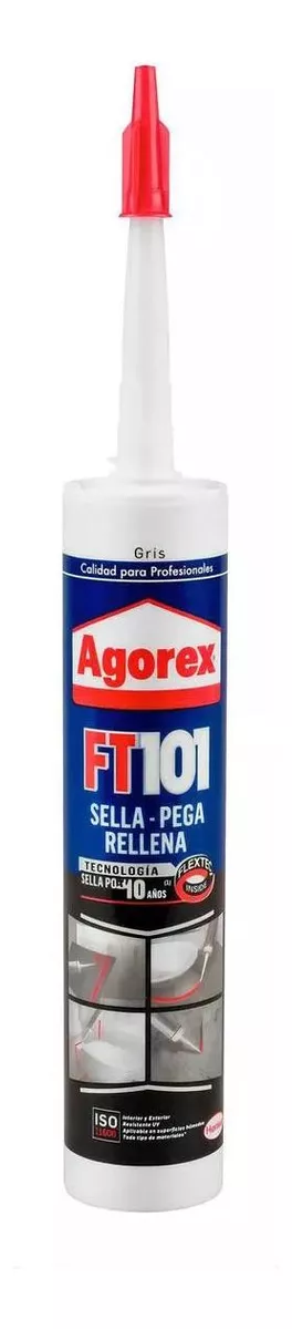 ADHESIVO AGOREX FT 101 ELASTICO PROFESIONAL GRIS 300ML - 3