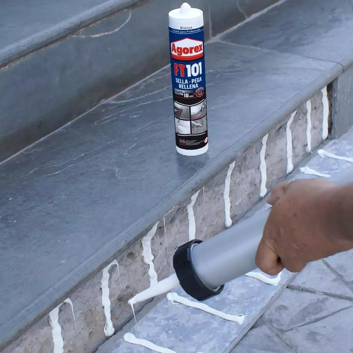 ADHESIVO AGOREX FT 101 ELASTICO PROFESIONAL GRIS 300ML - 5