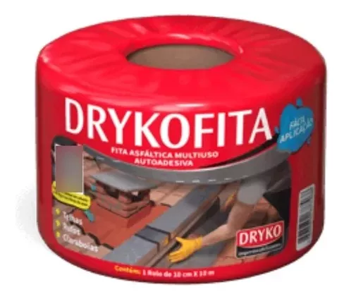 CINTA ADHESIVA TAPAGOTERAS 10 CM X 10 M DRYKOFITA - 1