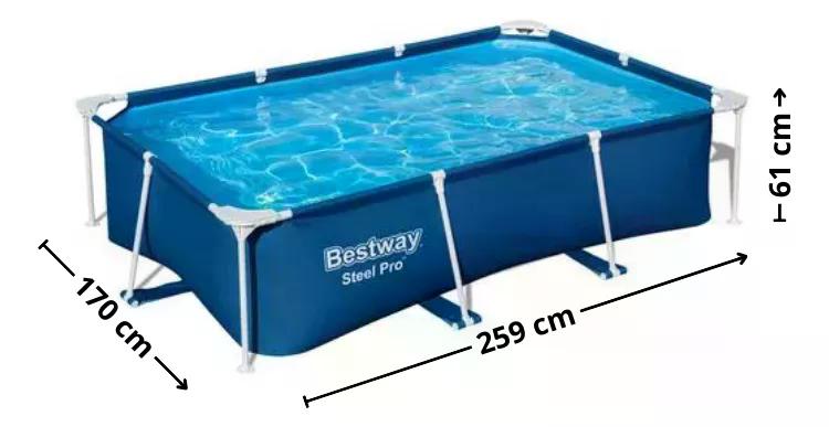 PISCINA BESTWAY ARMABLE 2.59M X 1.70M X 61 CM - 2