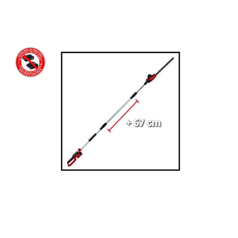 CORTASETO EINHELL TELESCOPICO GC-HH 18/45 LI T SOLO NO INCLUYE BATERIA - 4