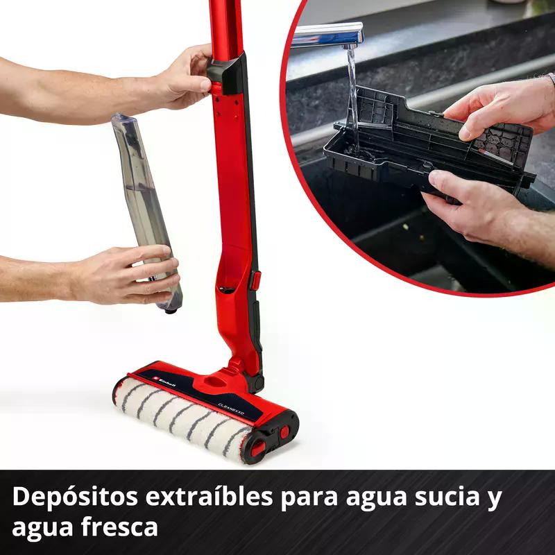 LIMPIADOR DE PISO EINHELL CLEANEXXO 18V SIN BAT NI CARG - 9