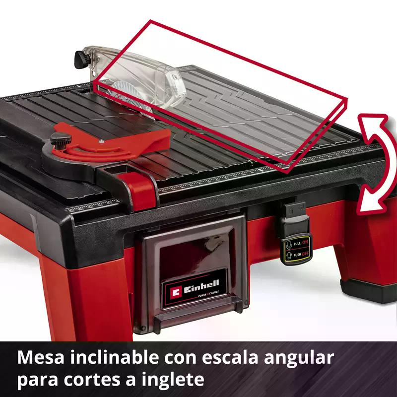 CORTADORA EINHELL AZULEJO TE-TC 18/115 LI-SOLO SIN BAT NI CARG - 5