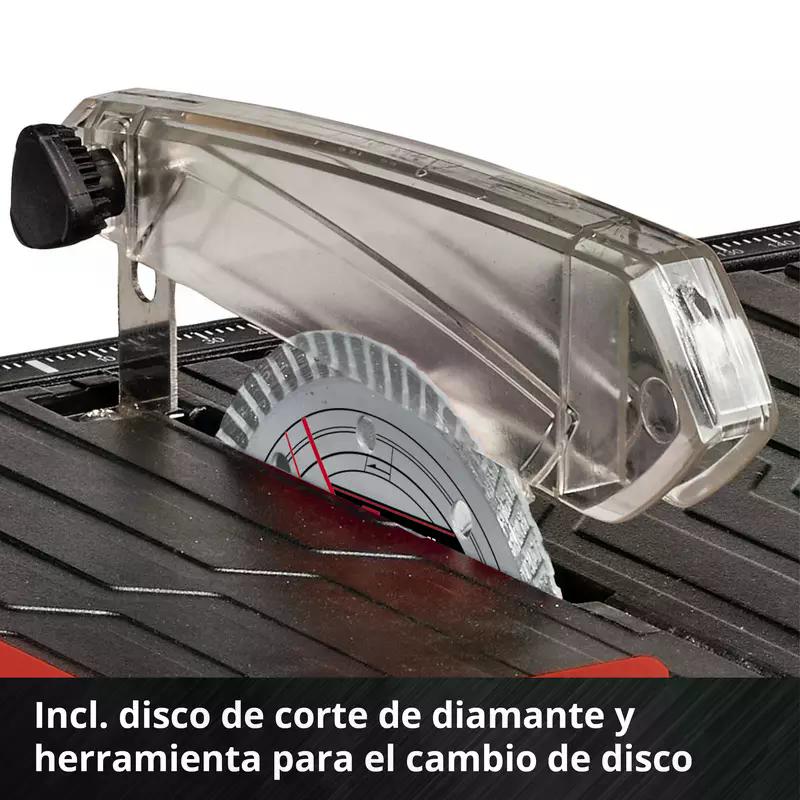 CORTADORA EINHELL AZULEJO TE-TC 18/115 LI-SOLO SIN BAT NI CARG - 9