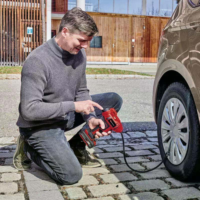 COMPRESOR INALAMBRICO EINHELL PARA VEHICULO CE-CC 18-LI SOLO - 4