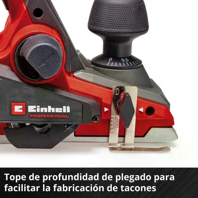 CEPILLO EINHELL 18V TP-PL 18/3 LI BL SOLO SIN BAT NI CARG - 7