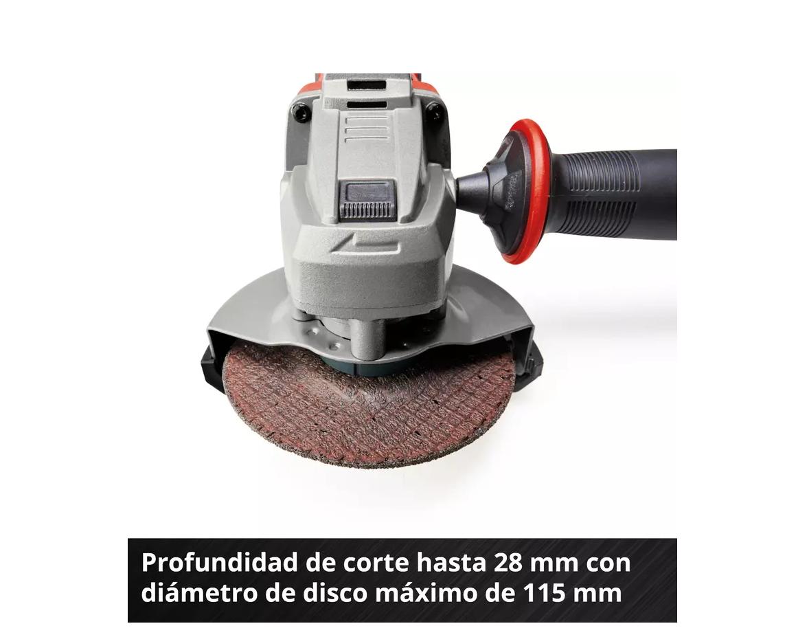 ESMERIL EINHELL 4 1/2 TE-AG 18/115-2 LI SIN BAT NI CARG - 5