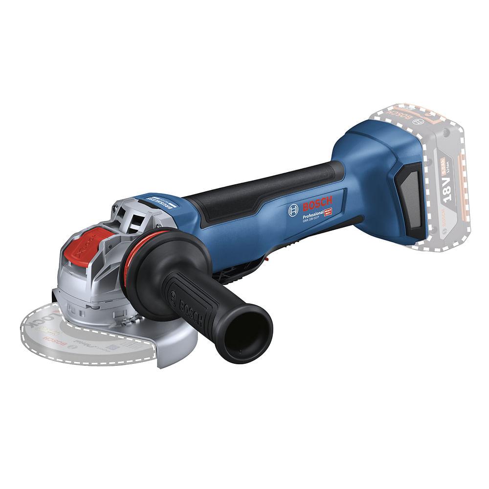 ESMERIL ANGULAR BOSCH 5' INAL.GWX 18V-10PC - 1