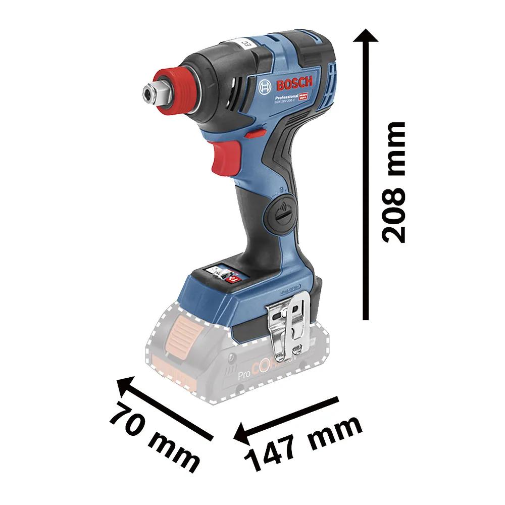 COMBO BOSCH TALADRO GSB 18V-50 + LLAVE IMPACTO BOSCH GDX 18V-200 - 5