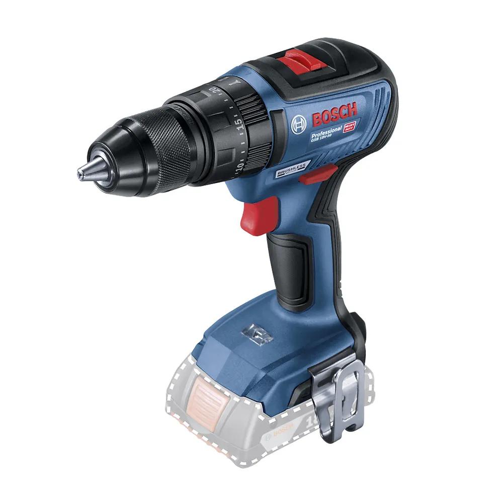 COMBO BOSCH TALADRO GSB 18V-50 + LLAVE IMPACTO BOSCH GDX 18V-200 - 8
