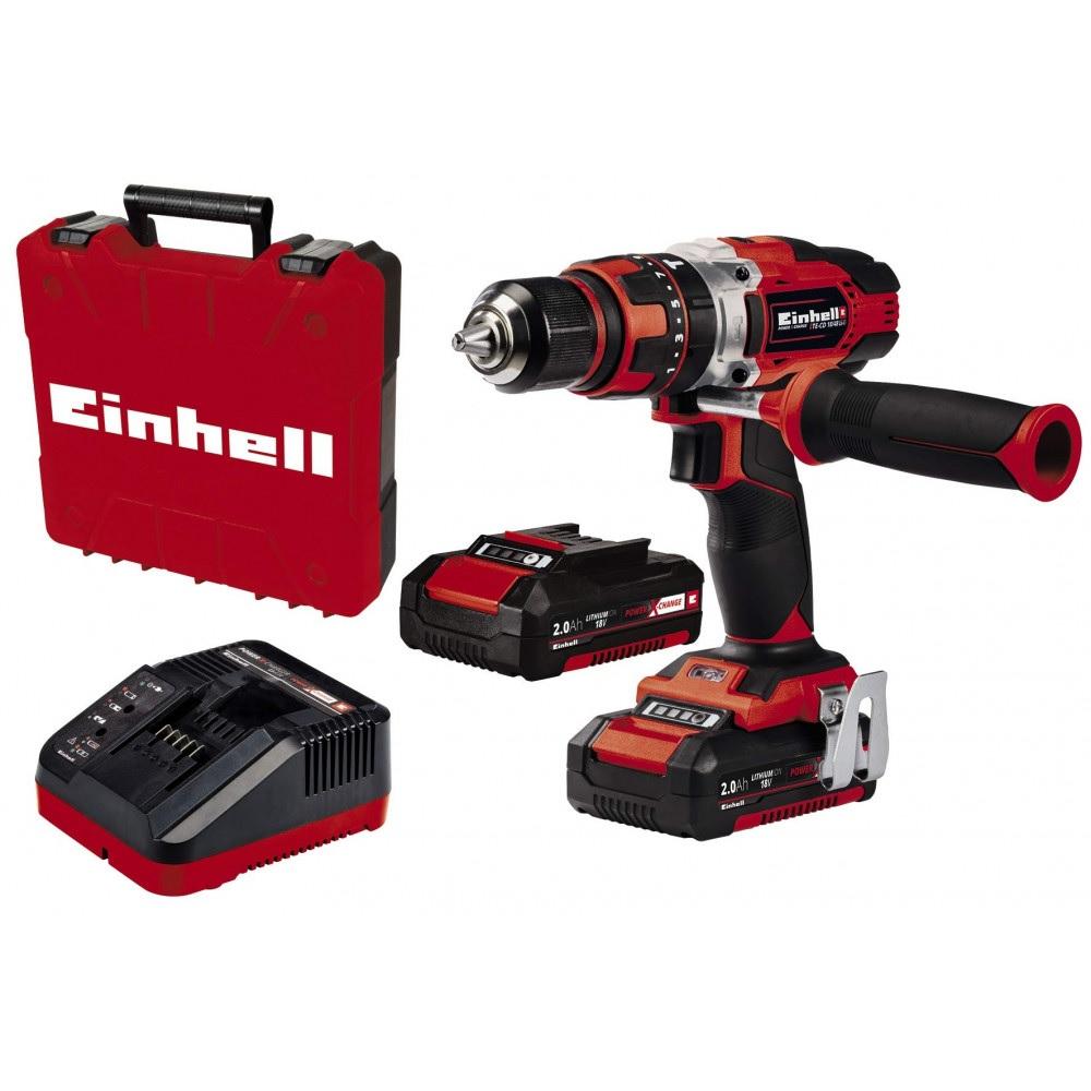 TALADRO PERCUTOR TE-CD 18/48 EINHELL+ 2BAT 2.0 AH + CARG. - 1