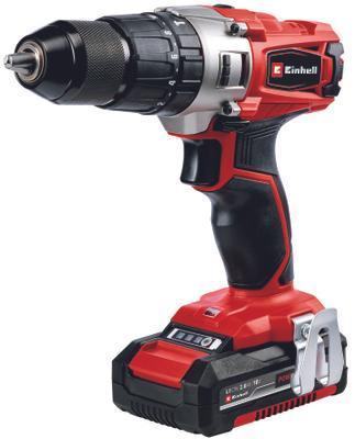 TALADRO EINHELL TE-CD 18/2 LI+64 ACC+2BAT 2.0AH - 3