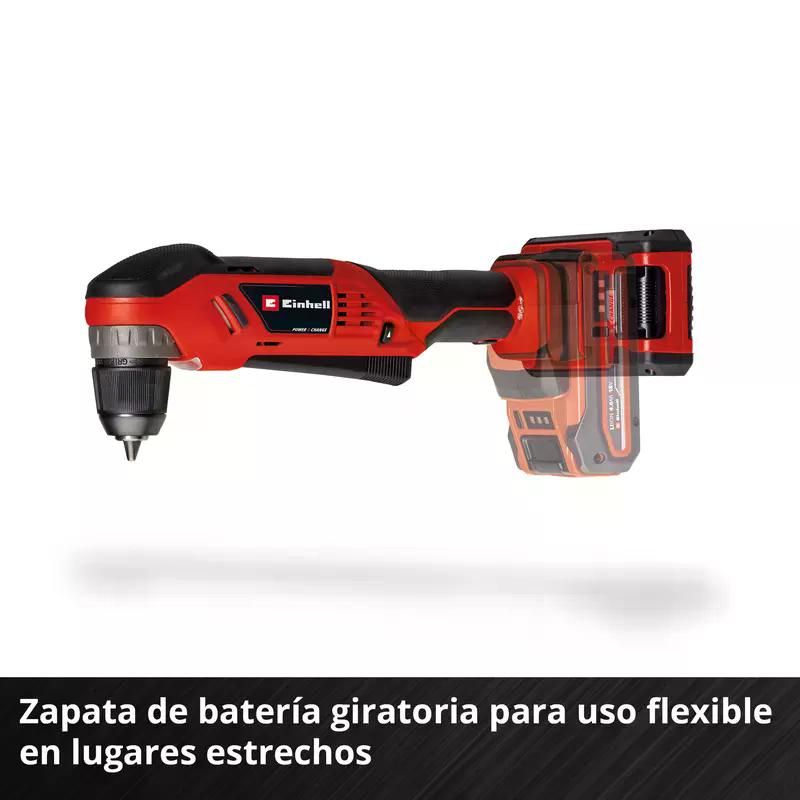 TALADRO ANGULAR EINHELL TE-AD 18 LI - SOLO - 6