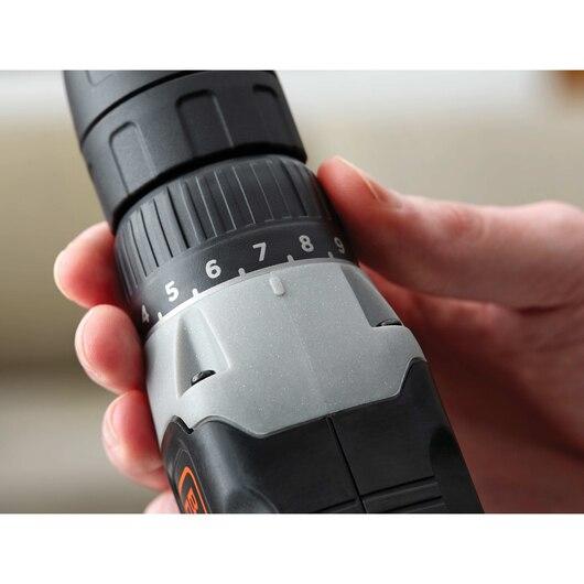 TALADRO ROTACION INALAMBRICO BLACK Y DECKER BCD702C1-B2 20V -10MM+BATERIA 1.5AH - 3