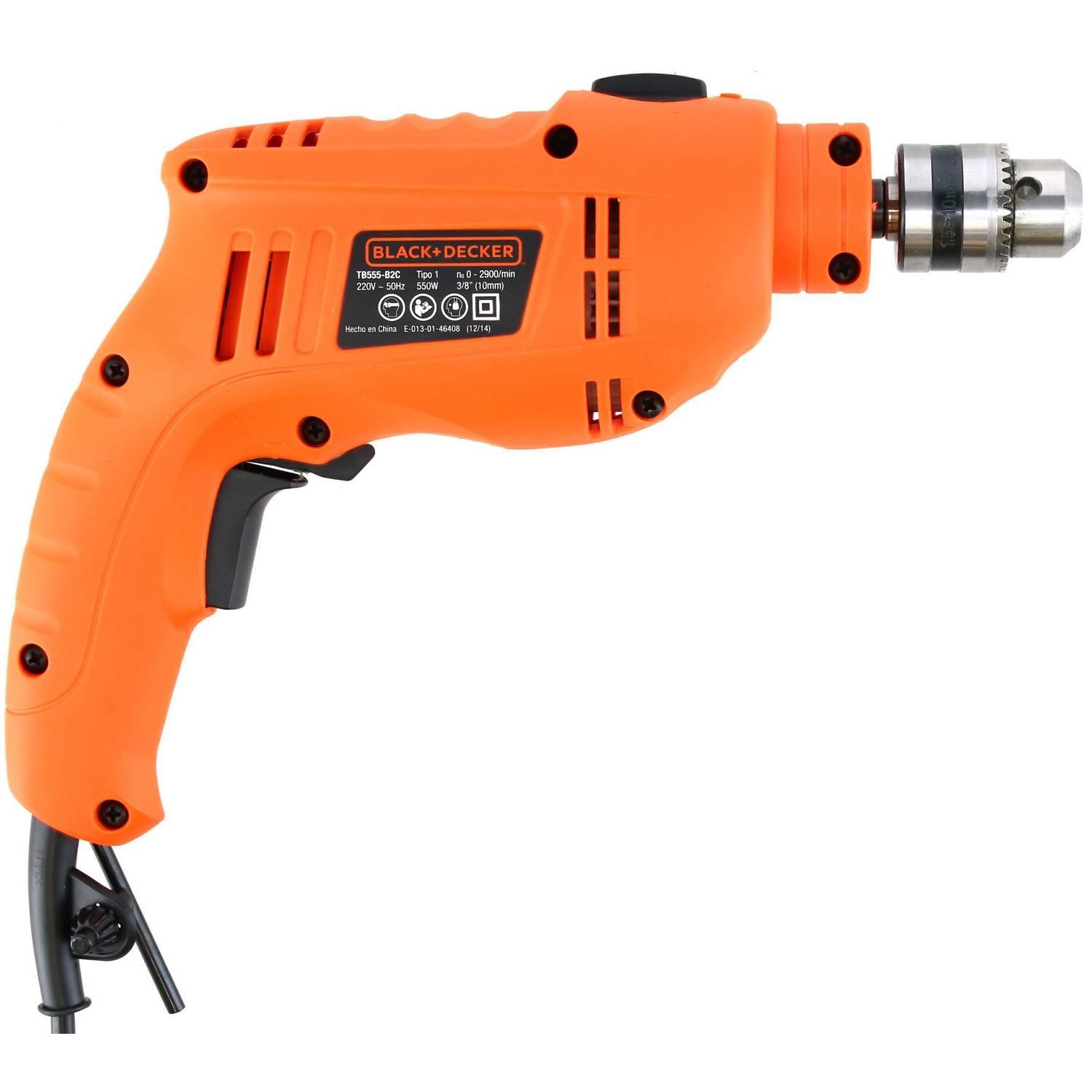 TALADRO BLACK AND DECKER TB555-B2C 3/8 550W - 3