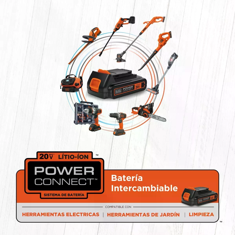 PULVERIZADOR BLACK & DECKER BCPC20D1-B2 20V+1BAT 1.5A+CARG - 9