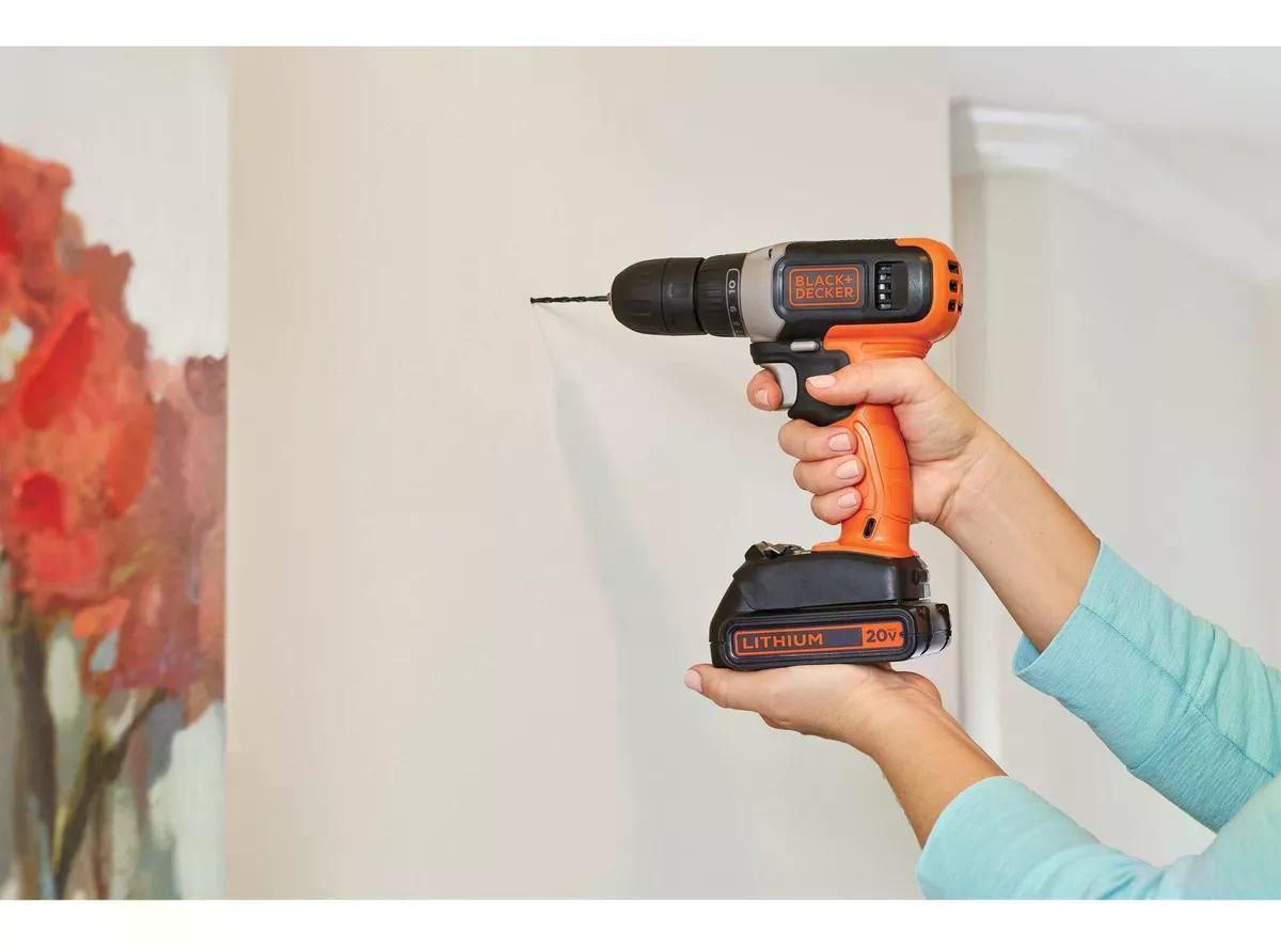 KIT TALADRO BLACK+DECKER BCD702PK2B +2BAT 1.5A+CARG+54ACC - 5
