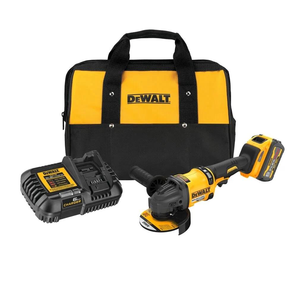 ESMERIL ANGULAR DEWALT DCG418T1 4 1/2 60V+1BAT  6.0AH+CARG - 1