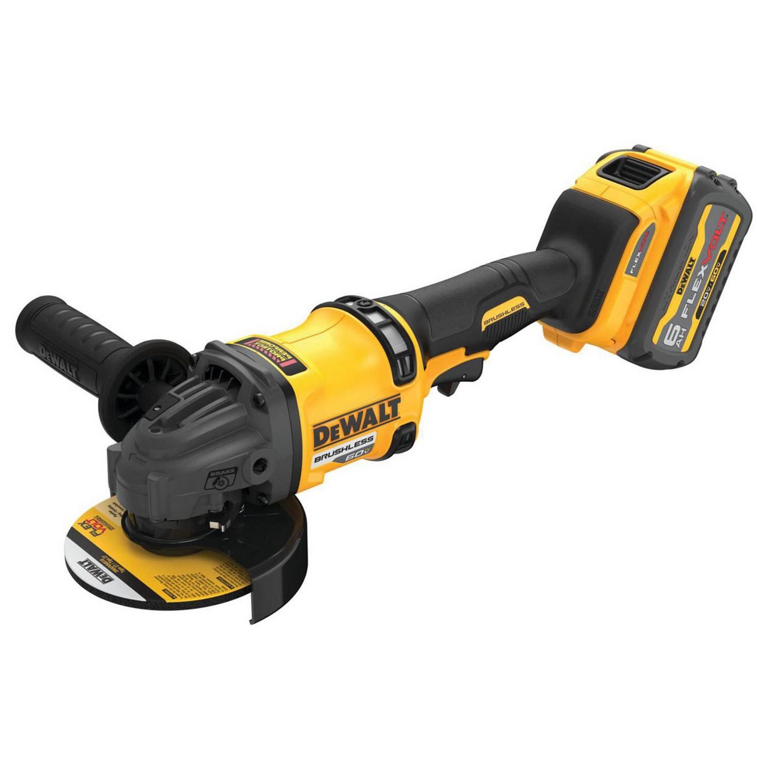 ESMERIL ANGULAR DEWALT DCG418T1 4 1/2 60V+1BAT  6.0AH+CARG - 2