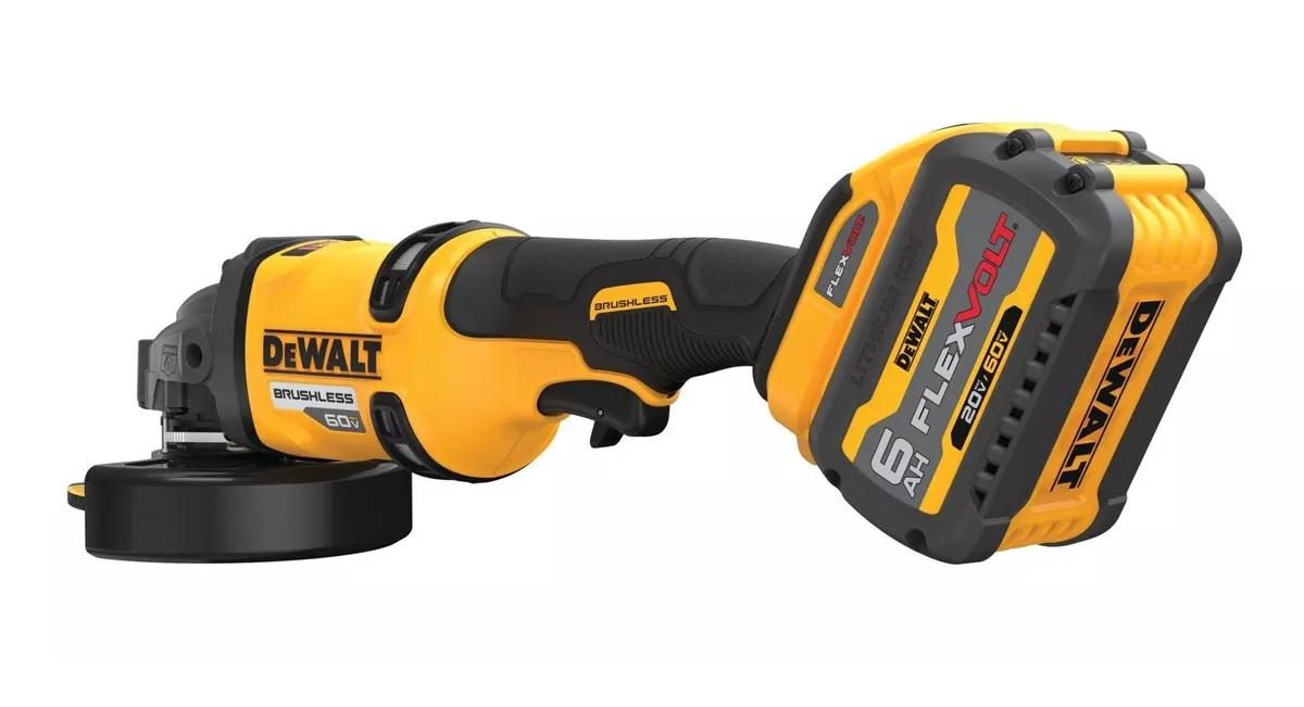 ESMERIL ANGULAR DEWALT DCG418T1 4 1/2 60V+1BAT  6.0AH+CARG - 3