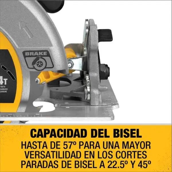 SIERRA CIRCULAR DEWALT DCS570H2-B2 20V 7 1/4+2B 5A+C+BOLSO - 8