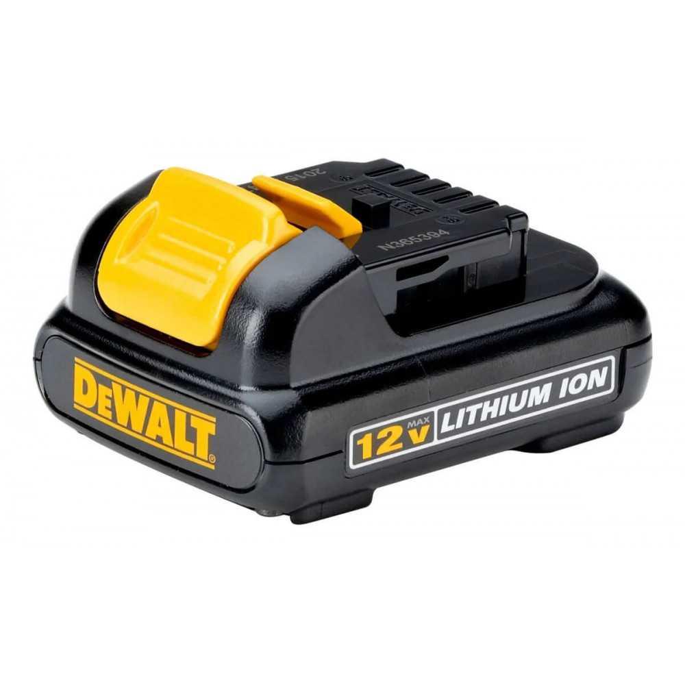 KIT DEWALT DCD700LC1 -KIT TALADRO ROTACION 12V + BAT. 1.3AH + ACC. DWMTC15 + MALETÍN 15L - 7