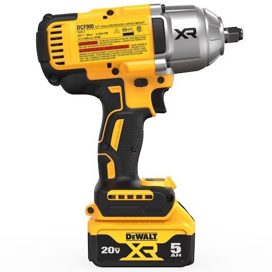 KIT LLAVE IMPACTO DEWALT 1/2 20V MÁX BRUSHLESS DCF900P2-B2 - 3