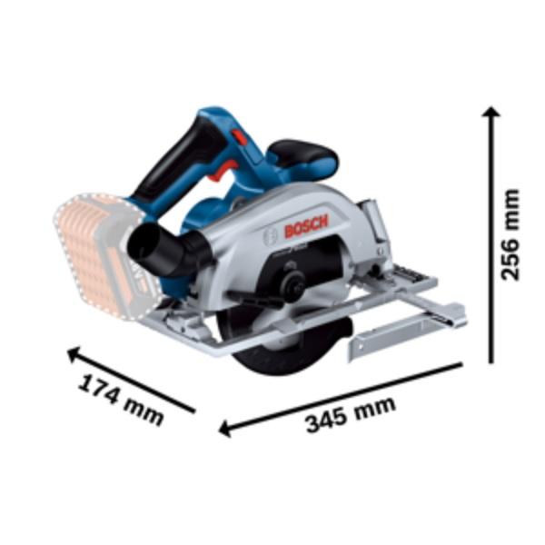 SIERRA CIRCULAR INALAMBRICA BOSCH GKS 185-LI NO INCLUYE BATERIA NI CARGADOR - 2